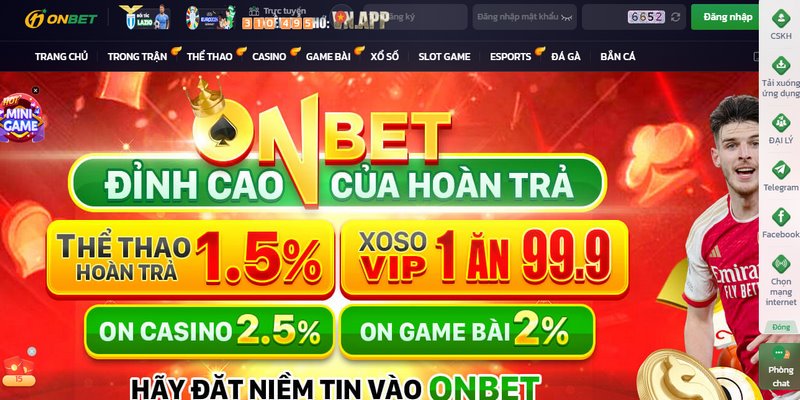  Sảnh game thể thao tại Onbet đảm bảo tính minh bạch công khai 